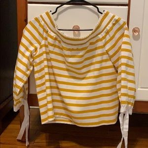 J Crew Off the Shoulder Top